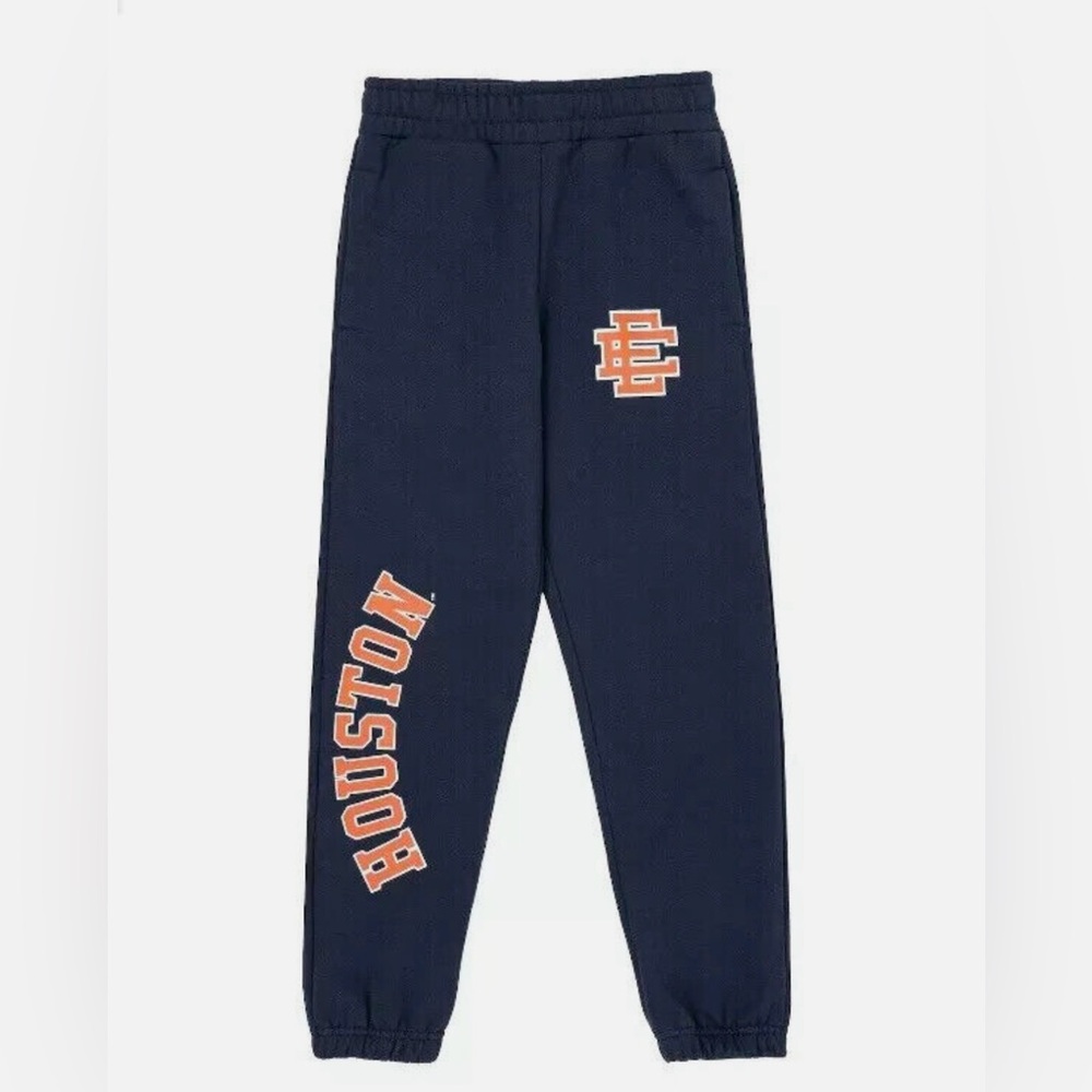 Eric Emanual MLB Logo HOUSTON ASTROS SWEATPANTS Joggers Size Small